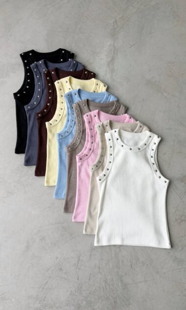 (MAM4T) Musculosa Morley Algodon Deportiva Con Tachas (SS26)