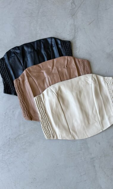 (IM2) Top Strapless Ecocuero