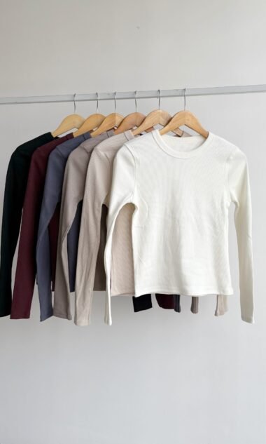 (MAR7) Remera Manga Larga Cuello Redondo Morley Algodon
