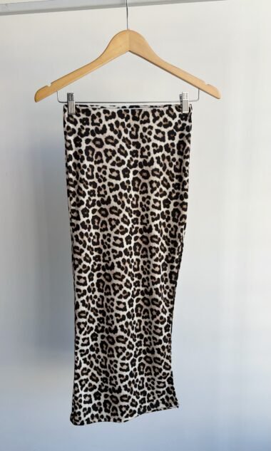 (POME1) Pollera Larga Irregular Morley Estampado