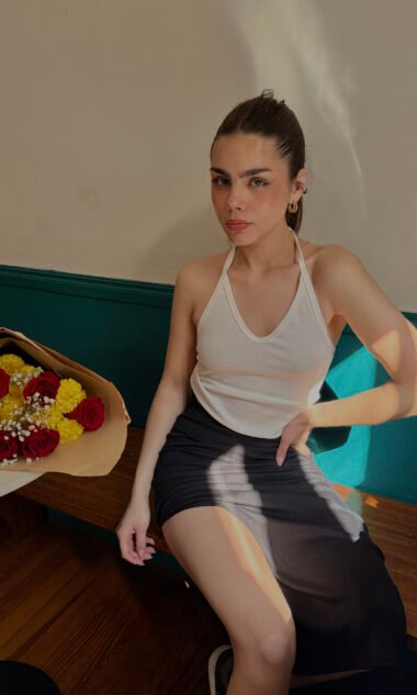 (PMT2) Top Halter Escote V Morley Portofino (SS26)