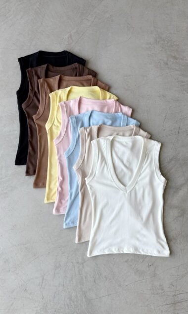(HM2) Musculosa Escote V Hermes (SS26)