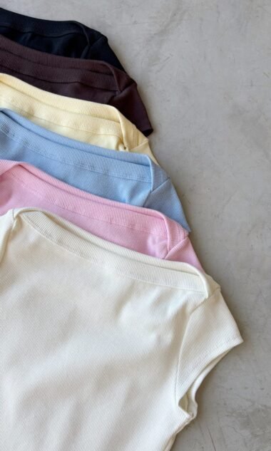(MAR15-2) Remera Babytee Manga Corta Cuello Labios Morley Algodon