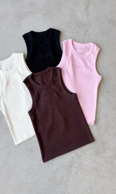 (MAM5B) Musculosa Larga Deportivo Morley Algodón Bordado - STOCKHOLM ATELIER(SS26)