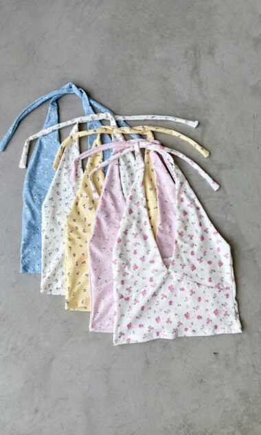 (BFT2) Top Halter Broderie Floreado (SS26)