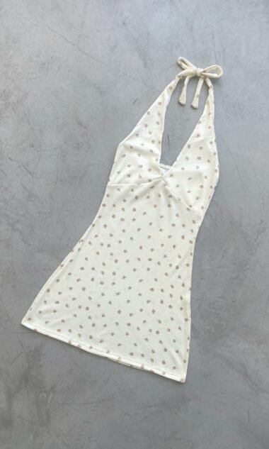 (MFV2) Vestido Corto Halter Morley Floreado (SS26)