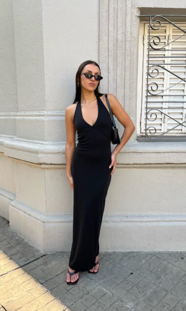 (PMV5) Vestido Largo Halter Morley Portofino (SS26)