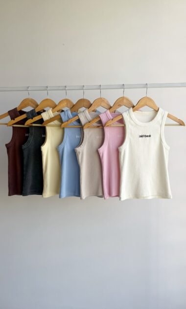 (MAM4BW) Musculosa Morley Algodon Wash Deportiva Bordado - LAID BACK (SS26)