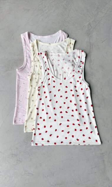 (MFM1) Musculosa Escote U Morley Floreado (SS26)