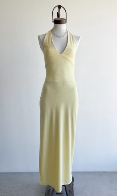 (PMV5) Vestido Largo Halter Morley Portofino (SS26)