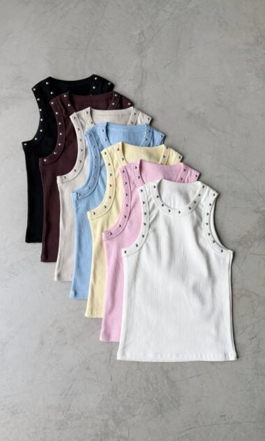 (MAM5T) Musculosa Larga Morley Algodon Deportiva Con Tachas (SS26)