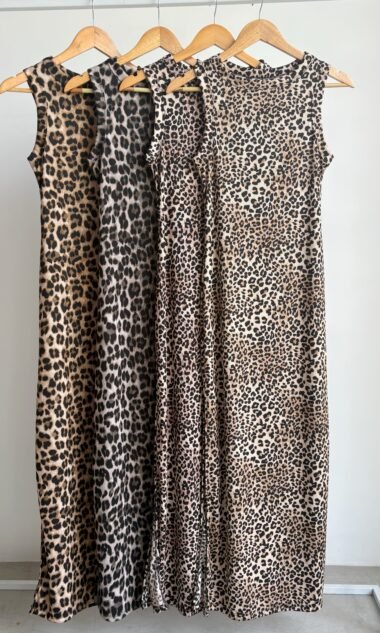 (MEV8) Vestido Largo Morley Estampado Cuello Bote (SS26)