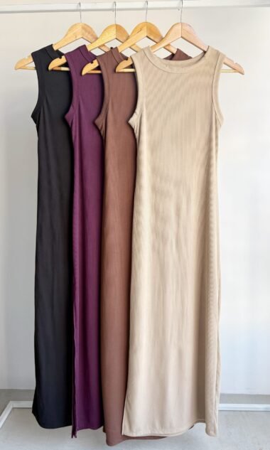 (SMV3) Vestido Morley Soft Cuello Bote Tajo