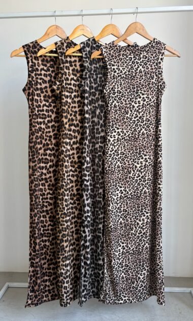 (MEV8) Vestido Largo Morley Estampado Cuello Bote (SS26)