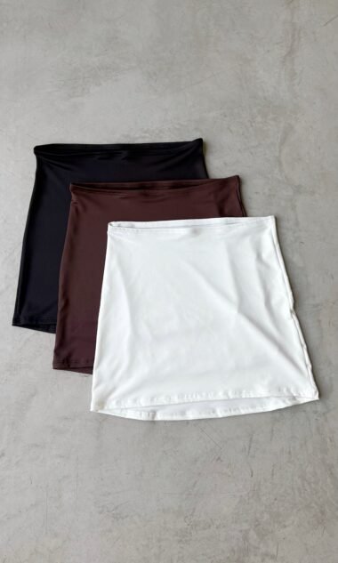 (MCPO1) Pollera Mini Basica Microfibra