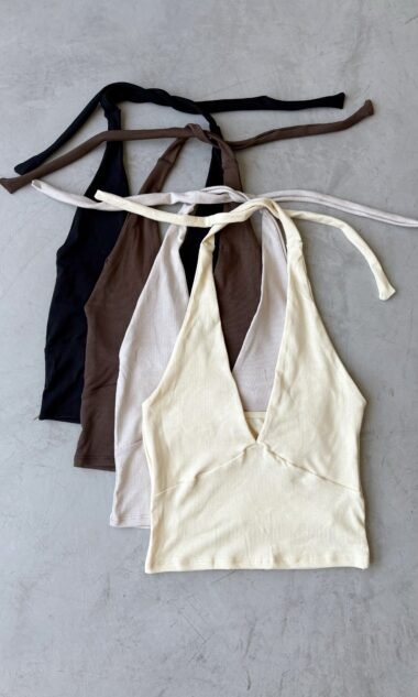 (HT6) Top Halter Tiras Hermes