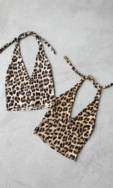 (MET1) Top Halter Morley Estampado (SS26)