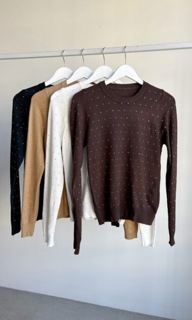 (IM044) Sweater Largo Brillos Mary (FW26)