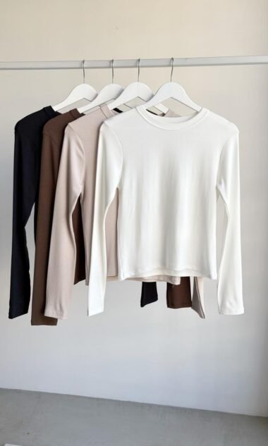 (HR3-2) Remera Basica Manga Larga Hermes