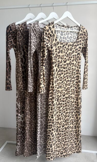 (MEV5) Vestido Largo Morley Animal Print (FW26)