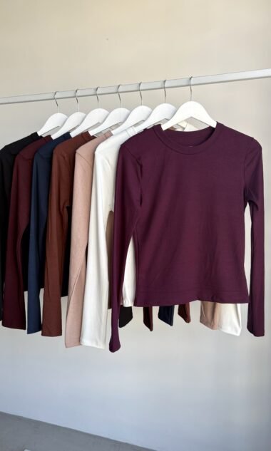 (HR3-2) Remera Básica Guía Manga Larga Hermes (FW26)