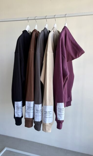 (ARB4) Buzo Oversize Canguro Con Etiqueta Cotton (FW26)