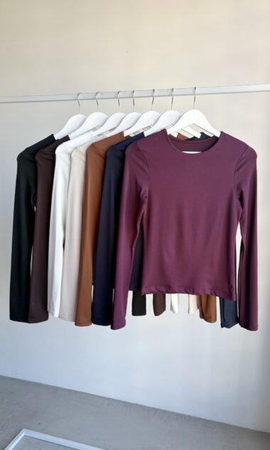 (PACK-SR5) Remera Cuello Redondo Con Vista Modal Soft (7u)