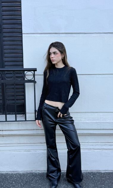 (IM038) Pantalon Eco Cuero Semi Oxford Urban (FW26)