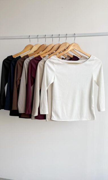 (PMR2) Remera Manga 3/4 Cuello Bote Portofino