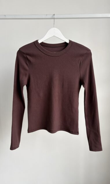 (MAR7-2) Remera Manga Larga Cuello Redondo Morley Algodon (FW26)