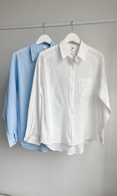(IM3014-2) Camisa Oversize Textura Cotton (SS27)