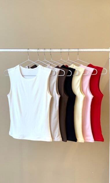 (HM6) Musculosa Ancha Doble Delantero Hermes (SS27)