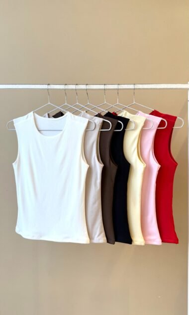 (HM6) Musculosa Ancha Doble Delantero Hermes (SS27)