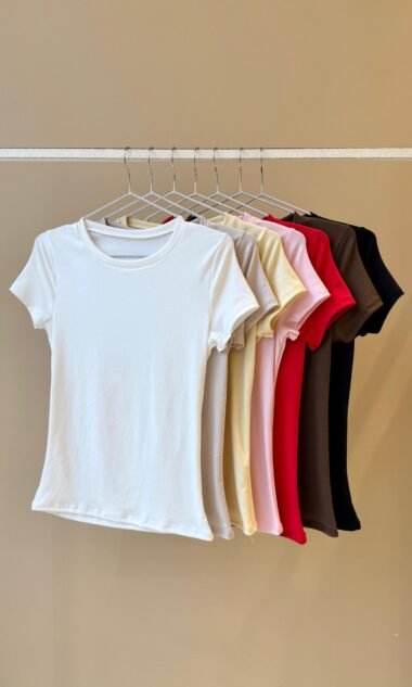 (HR22) Remera Basica Larga Puño Manga Corta Hermes (SS27)