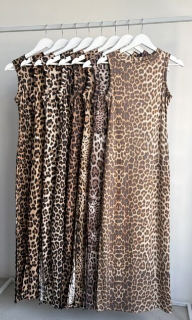 (PACK-MEV8) Vestido Largo Morley Estampado Cuello Bote (SS27)
