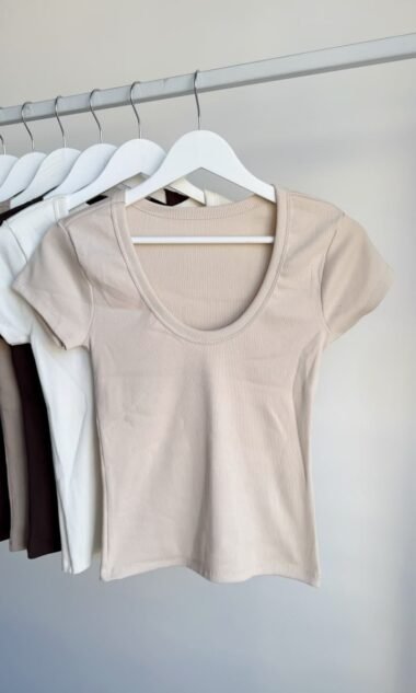 (MAR25) Remera Escote U Guia Ancha Morley Algodon (SS27)