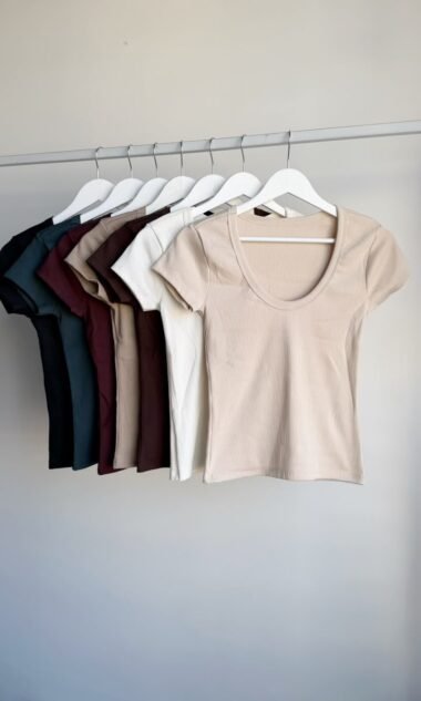 (PACK-MAR25) Remera Escote U Guia Ancha Morley Algodon