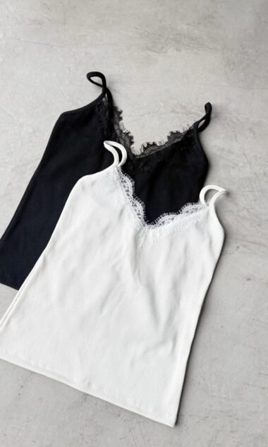 (PMAT1) Musculosa Tirita Puntilla Morley Algodon (SS27)
