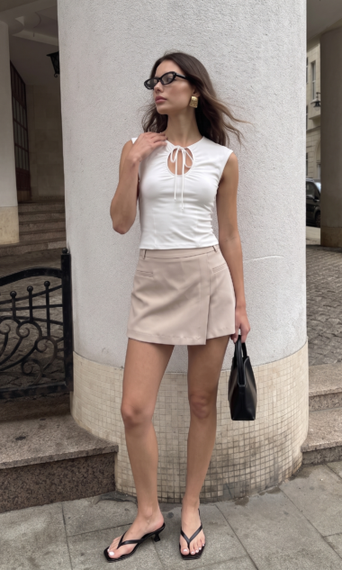 (IM002) Short pollera Olivia