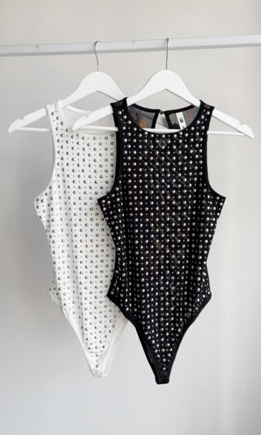(IM012) Body Musculosa Tul Tachas