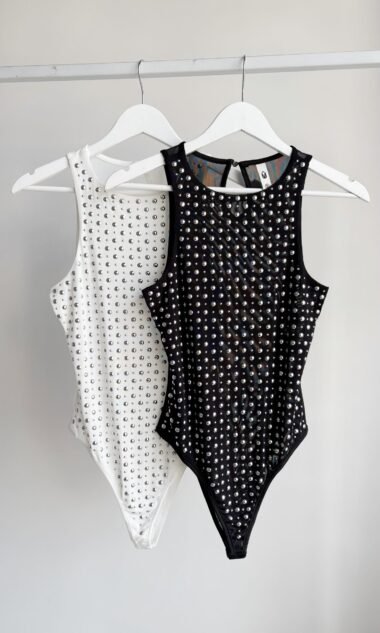 (IM012) Body Musculosa Tul Tachas