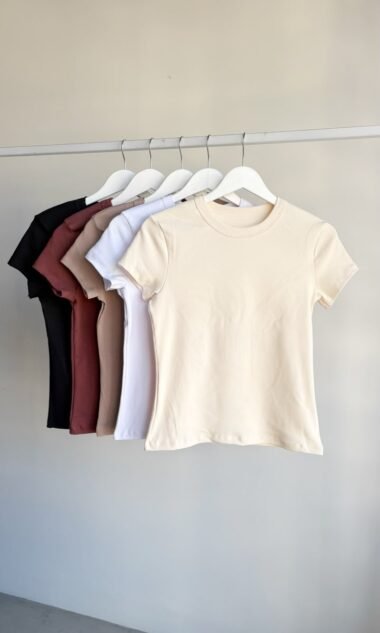 (RAR1) Remera Cuello Redondo Guia Ribb Algodón (SS27)