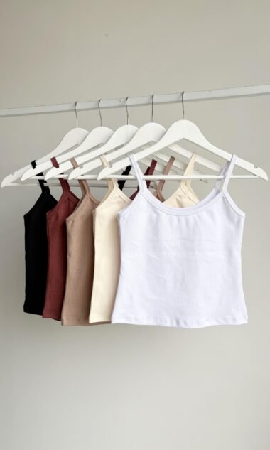 (RAM3) Musculosa Basica Tiritas Ribb Algodon (SS27)