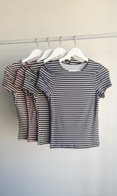 (RSR1) Remera Cuello Redondo Vista Soft Rayado (SS27)