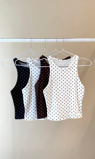 (LST1-C) Musculosa Doble Delantero Soft Lunares Chicos (SS27)