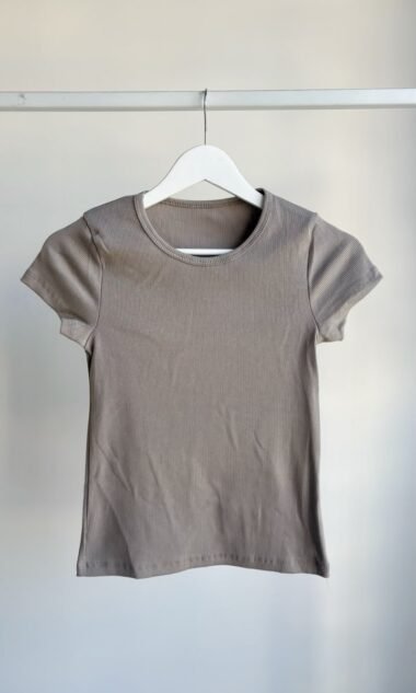 (MAR21-2) Remera Cuello Cerrado Guia Finita Morley Algodon