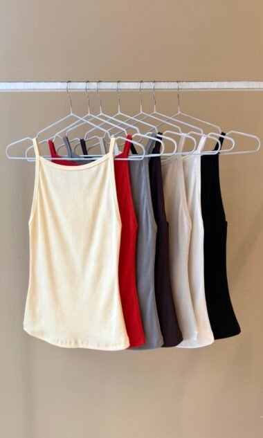(MAT3) Top Musculosa Escote Al Cuello Morley Algodon (SS27)